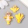 Decor for creativity Plastic "Scarecrow, chicken and wheat" set 3 pcs