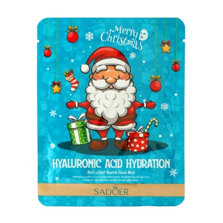 New Year. New Year's tissue moisturizing face mask with hyaluronic acid-2