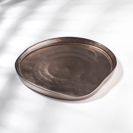 Trend, glass dish, d = 18 cm, brown color
