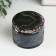 Bank for candles glass with a lid "Balance" 120 ml gray, round 5x7x7 cm