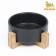 Ceramic bowl on a stand 450 ml 13 x 5 cm, black