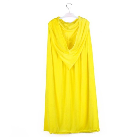 Carnival cloak for children, plush lemon, length 100 cm-3