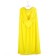 Carnival cloak for children, plush lemon, length 100 cm