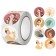 Stick Paper "Girls with flowers" d = 2.5 cm 500 pcs in a roll 3x6.5x6.5 cm