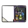 A4 labor folder, plastic, lightning around, folding bar, with a filling of 10 items, calligrata, PTR-1, "motor-shlem"