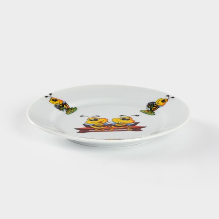 Porcelain plate "Bees", D = 17 cm-1