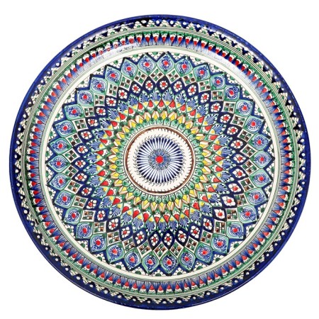 Largan Rishtan ceramics "Patterns", 37 cm, blue-4