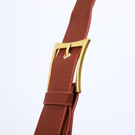 Bag-bag with zipper brown color-3