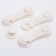 Set of locks for cabinet doors, 3 pcs., White color