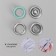 Shirt button, open, d = 9.5 mm, mint color