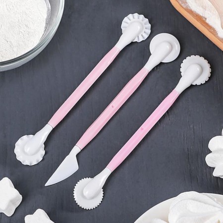Set for modeling confectionery jewelry of the share, 3 pcs, 17 cm, color mix