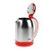 Electric kettle Homestar HS-1054, metal, 2.3 l, 1500 watts, silver-red