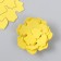 The workpiece of Foamiran "Flower Curly" 10x9.5 cm set 5 pcs. Ribbed yellow