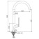 Accoona A45127AT kitchen mixer, single -leaf, spout length 202 mm, black