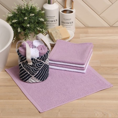 Set of terry decorative napkins Ethel "Geometry" 30x30sm-5pcs, 100% cotton