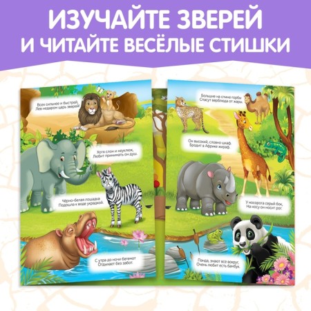 Stickers reusable "animals of hot countries"-4