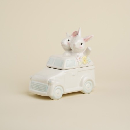 Sl Home "Forest Rabbit", 17 × 10.5 × 17 cm, white color