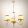 Vilora chandelier 3x40W E14 white 55x55x76 cm Bayerlux