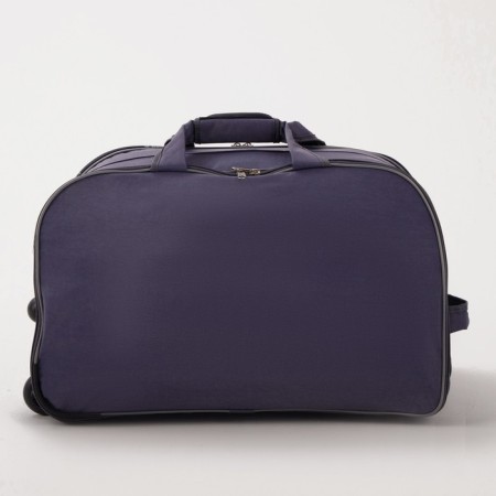 Road bag on wheels, 2 lightning departments, 2 outer pockets, a long belt, color gray color-1