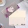 Money envelope "Happy Wedding Day!" embossing, lilac, 16.5x8.5 cm