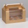 Confectionery folding box for 6 cupcakes, craft 23.5 x 16 x 14 cm