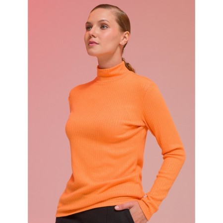 Women's turtleneck, size 48, orange color
