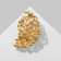 Brooch "Grapes" Branch, white color in matte gold