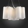 Suspended chandelier ST LUCE. SL116.503.03. ONDE. 3x60 watts, E27, 46x46x22 cm, silver color