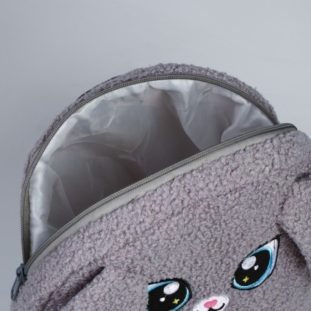 Baby backpack for a girl "Bunny", plush-4