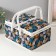 Casket for needlework "Forest branches on blue" 19x26x14.5 cm