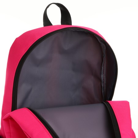School backpack on a zipper, 4 pockets, pink color-5