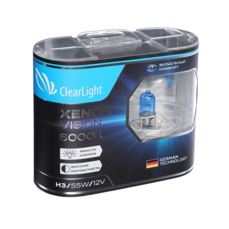 Car Lamp Clearlight Xenonvision, H3, 12 V, 55 W, set 2 pcs-4