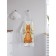 Apron of a kitchen with a photo print “Be happy”, adjustable, size OS