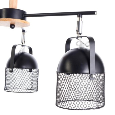 Biraso chandelier 3x60W E27 Black-Serebly 58x58x40 cm-7