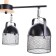 Biraso chandelier 3x60W E27 Black-Serebly 58x58x40 cm