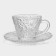 Service Tea of ​​glass "Volcano", 12 items: 6 cups 180 ml, 6 saucer d = 14 cm