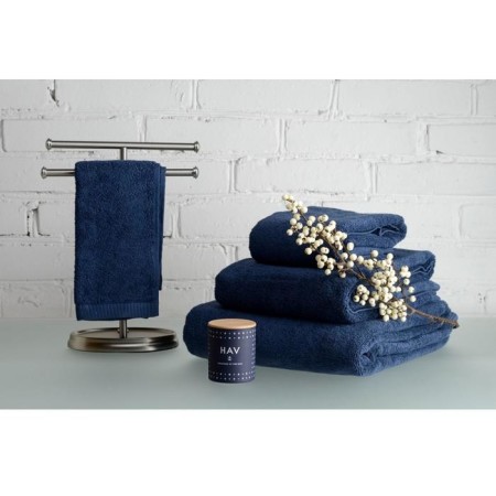 Terry towel Essential, 600 g, size 50x90 cm, dark blue color-6