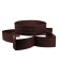 Plastic flowerbed, 15 × 540 cm, 18 sections, dark brown, “designer”