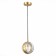 STL LUCE Sus. SL1156.303.01. Bala. 1x5 watts, G9, 15x15 cm, brass color