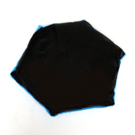 Lying "Princess", Gabardin, Plyush, 50 x 50 x 15 cm, black/blue-7