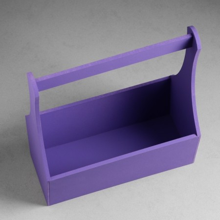 Wooden Kashpo "Willian Long", with a pen, 25 × 12.5 × 10 (28) cm violet-2