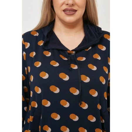 Female T-shirt, size 58, dark blue color-6