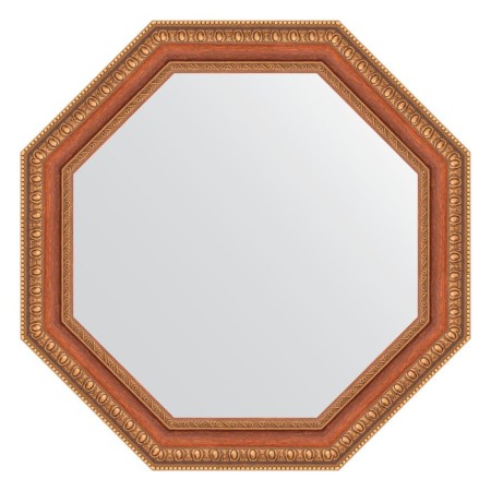 Mirror in the baguette frame, bronze beads on a tree 60 mm, 51.6x51.6 cm