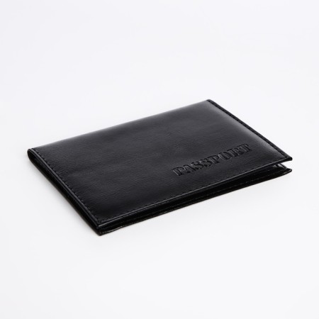 Cover for passport, black color-2
