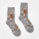 Women's socks with Angora "Dancing Deer", gray color, size 36-40