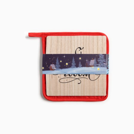 Kitchen set Happy New Year: stand 15*15 cm, take 17*17cm-5