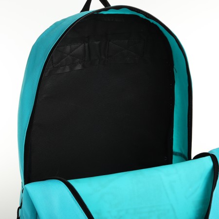 Youth backpack with lightning, external pocket, blue color-5