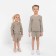 Kidsa (sweatshirt, shorts) minku, gray color, height 104 cm