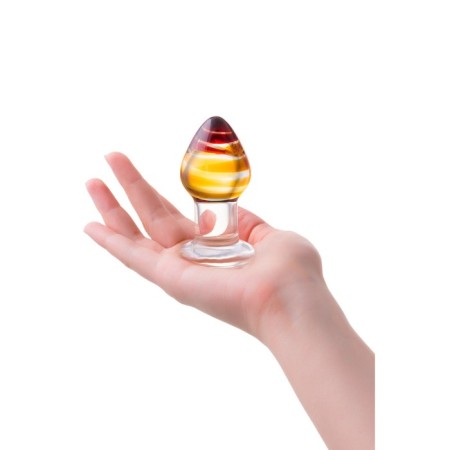 Sexus Glass anal plug, glass, transparent, 9 cm, d = 4 cm-3