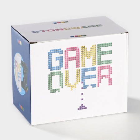 Ceramic Game Over, 400 ml mug, white color-4